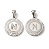304 Stainless Steel Pendants STAS-I204-N-P-1