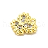 Real 18K Gold Plated Rack Plating Brass Micro Pave Cubic Zirconia Pendants Charms KK-S396-03C-2