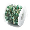 Ion Plating(IP) 304 Stainless Steel with Dyed & Heated Natural Agate Chains CHS-E030-05G-3