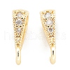 Brass Micro Pave Clear Cubic Zirconia Pendants X-ZIRC-O042-01G-2