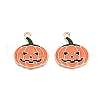 Halloween Theme Alloy Enamel Pendants ENAM-Z010-03C-KCG-1