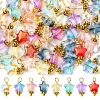 Electroplate Glass Charms PALLOY-FS00021-3