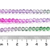 Transparent Painted Glass Beads Strands X1-DGLA-A034-T3mm-A06-3