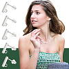 Unicraftale Rectangle 304 Stainless Steel Stud Earring Findings STAS-UN0058-32P-6