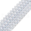 Electroplate Glass Beads Strands GLAA-Q105-01G-1