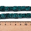 Dyed Natural Sesame Jasper/Kiwi Jasper Beads Strands G-T139-8x8-42C-5