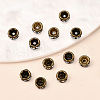 Brass Rhinestone Spacer Beads X-RB-A014-Z4mm-01AB-NF-4