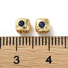 Brass Micro Pave Cubic Zirconia Beads KK-P256-09G-04-3