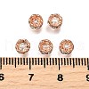 Brass Rhinestone Spacer Beads RB-A014-L5mm-01RG-NF-4
