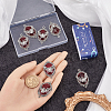 SUNNYCLUE 10Pcs Halloween Alloy Oval Pendants FIND-SC0011-18A-3