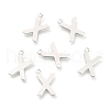 Non-Tarnish 201 Stainless Steel Charms STAS-C021-06P-X-1