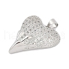 Brass Micro Pave Cubic Zirconia Pendants KK-A241-14B-P-2