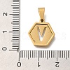 304 Stainless Steel Charms STAS-H227-01G-V-3