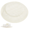 Imitation Linen Cloth Hat Fascinator Base AJEW-WH0314-493-1