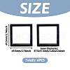 Square Transparent PE Thin Film Suspension Jewelry Floating Frame Displays ODIS-TAC0002-02A-3