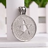 304 Stainless Steel Pentacle Pendants STAS-H061-07AS-2