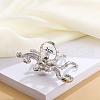 Octopus Brass & Acrylic & Plastic Pearl Finger Rings for Women FS-WGF8E69-01-4