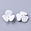 3-Petal Spray Painted Acrylic Bead Caps X-MACR-N007-01G-2