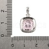 925 Sterling Silver Pave Cubic Zirconia Pendants STER-C015-01A-02-3