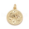 Brass Micro Pave Cubic Zirconia Pendants KK-A161-17G-2