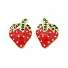 Brass Micro Pave Cubic Zirconia Stud Earrings EJEW-F895-27C-02G-4