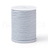 Round Waxed Polyester Cord YC-G006-01-1.0mm-33-1