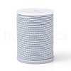 Round Waxed Polyester Cord YC-G006-01-1.0mm-33-1