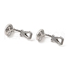 Alloy Clip-on Earring Findings FIND-L015-001P-2
