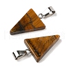 Natural Tiger Eye Pendants G-B127-04P-09-3