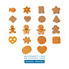 90pcs 18 Style Resin Cabochons CRES-TA0001-10-7