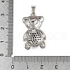 Brass Micro Pave Cubic Zirconia Pendants KK-E795-24P-01-3