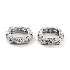 Brass Micro Pave Green Cubic Zircon Spacer Beads KK-P271-21P-1