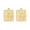 304 Stainless Steel Pendants STAS-A075-10G-1