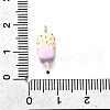 Zinc Alloy Enamel Pendants Real 18K Gold Plated FIND-U029-01G-06-3