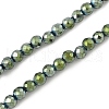 Electroplate Synthetic Magnetic Hematite Beads Strands G-A263-B01-02B-1