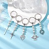 Tibetan Style Alloy Pendants Keychain KEYC-JKC00892-2