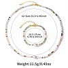 Bohemian Style Gemstone & Imitation Pearl Beaded Bracelets & Necklaces Set for Women WH2669-4