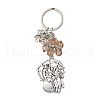 Halloween Tibetan Style Alloy Electroplate Glass Keychains KEYC-JKC01241-4