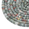 Natural African Bloodstone Beads Strands G-P575-B11-4x1mm-3
