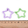 Spray Painted Iron Key Snap Hook Clasps for Keychains KEYC-T008-01-3