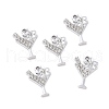 Alloy Crystal Rhinestone Pendants ALRI-H004-28P-3