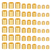   90Pcs 3 Size Sterling Silver Tube Beads STER-PH0001-30G-1