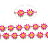 Brass Flower Link Chains CHC-N018-098E-3