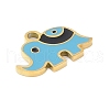 Ion Plating(IP) 304 Stainless Steel Enamel Charms FIND-Q111-02G-04-2