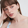 Beebeecraft 20Pcs 2 Colors Brass Clear Cubic Zirconia Charms FIND-BBC0002-16-5