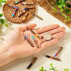 16Pcs 8 Colors Transparent Resin & Walnut Wood Big Pendants RESI-TA0002-53-6