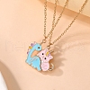 Alloy with Enamel Pendant Necklaces PW-WG4DEBC-01-4