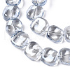 Electroplate Glass Beads Strand X-EGLA-S188-21-A02-3
