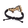 Nylon Braided Adjustable Rings RJEW-TA00192-4