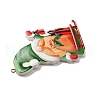 Christmas Santa Claus Resin Pendant Decorations HJEW-K041-01-6